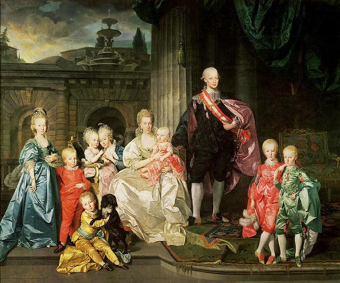 Johann Zoffany Grand Duke Pietro Leopoldo of Tuscany with his Family China oil painting art